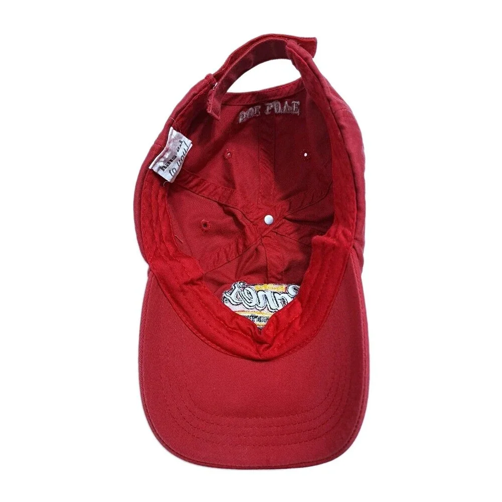 Raising Canes Crew Hat Chicken Fingers Red Employee Love Adjustable Cap Cane's